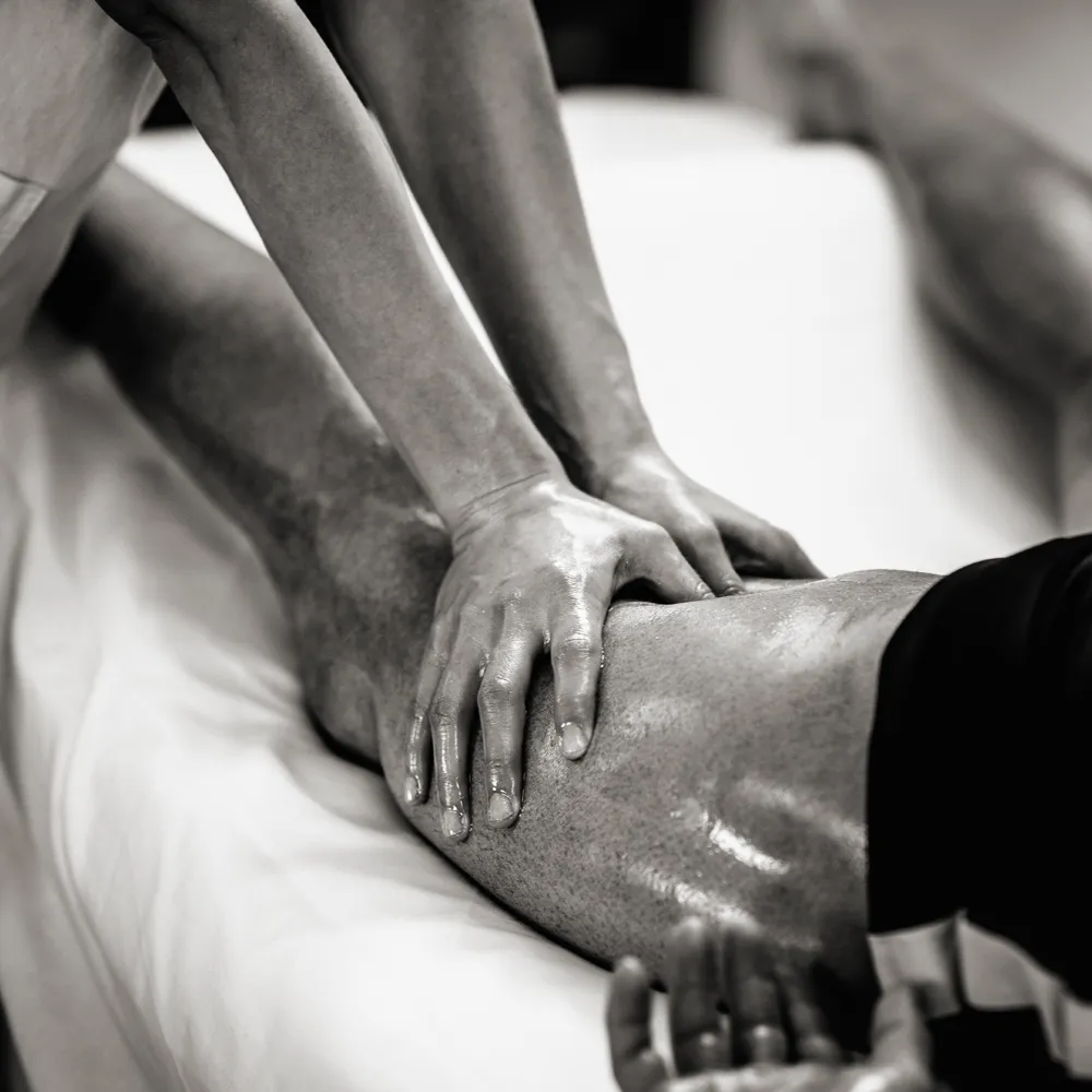 Julie Cros, massage récup' sportif